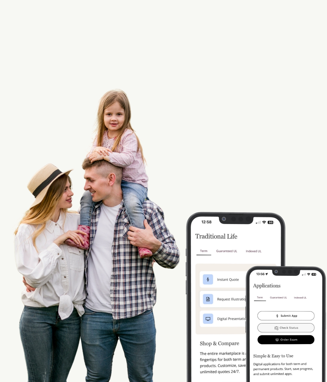 Family landing page mobile